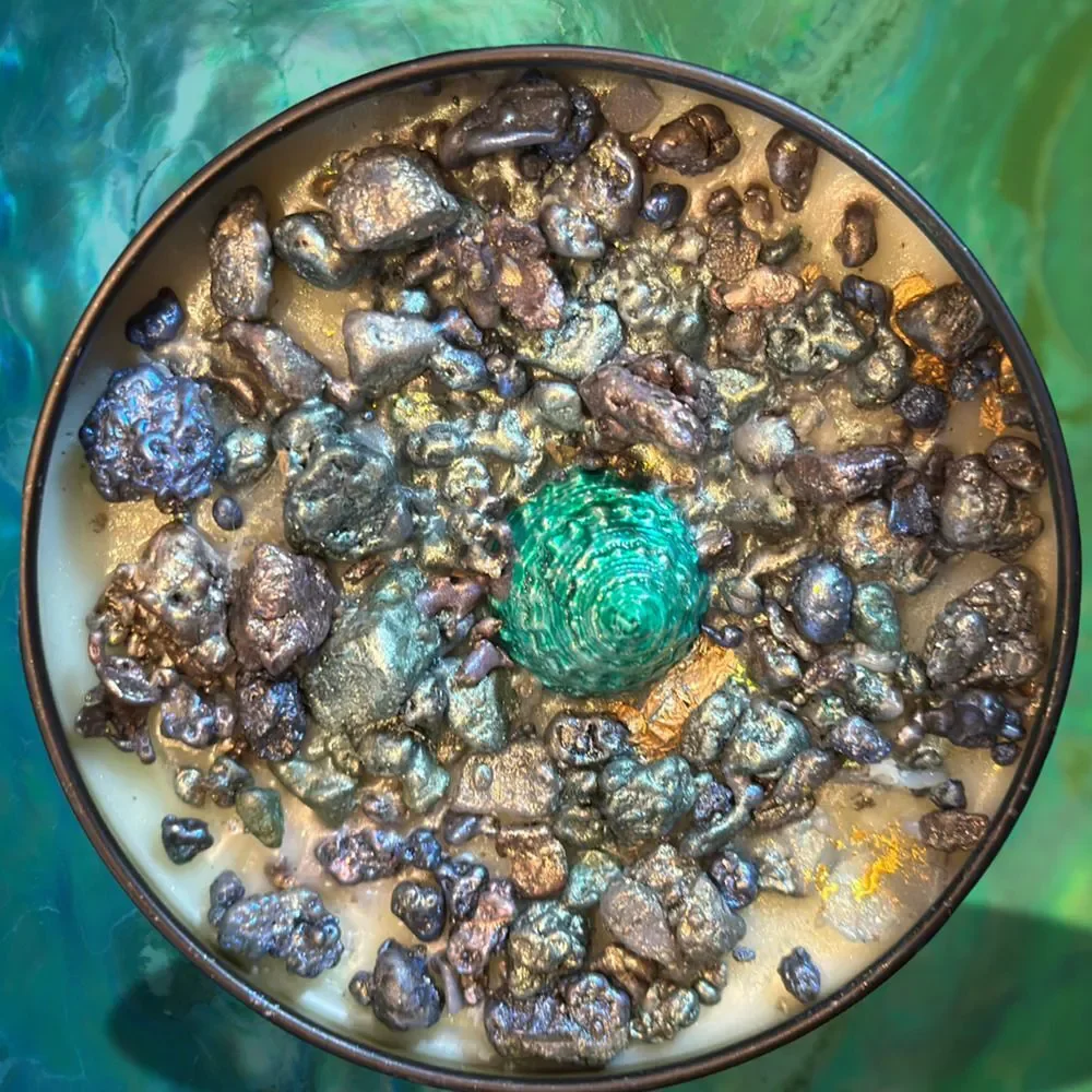 Mermaid Sushi Luxury Wickless Candle: Sea Salt & Orchid Scent